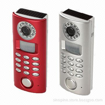 Solar Powered Wireless PIR Detector Motion Alarm System with Camera